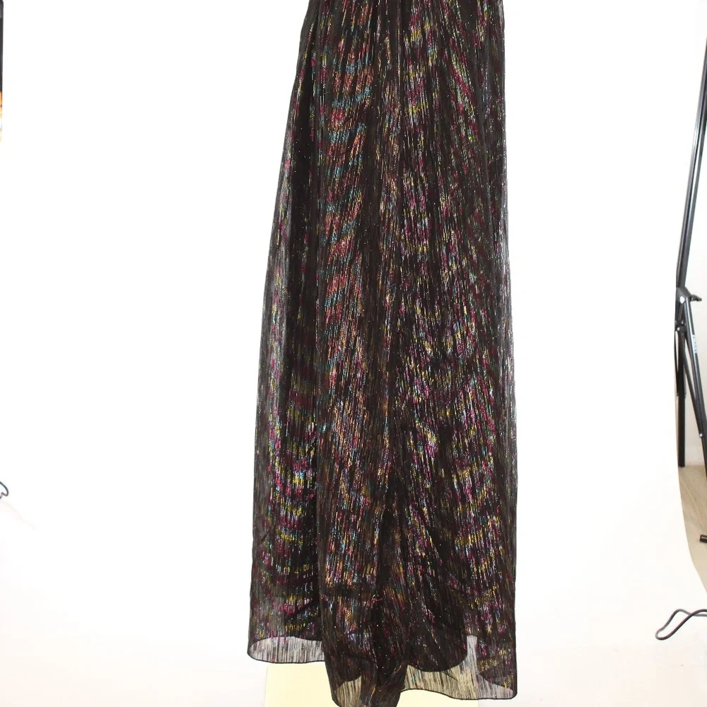 Aidan Mattox Metallic Organza Gown Size 0 - Picture 10 of 14